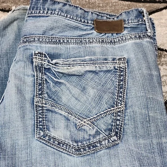 BKE SETH EMBROIDERED BOOT-LEG DENIM JEAN SIZE 42 - Picture 2 of 15